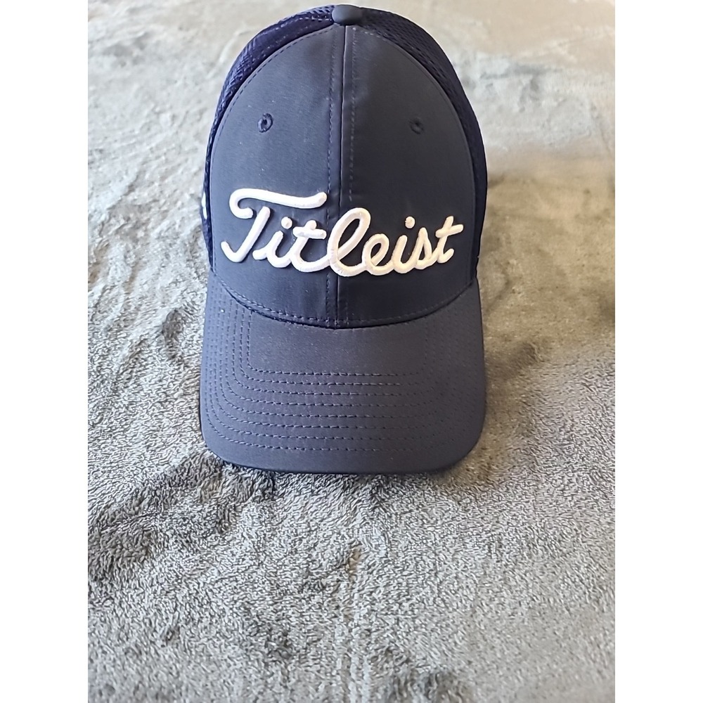 Titleist New Era FJ Footjoy PRO V1 Royal Blue Golf Hat Flex Fit S/M Small/Medium